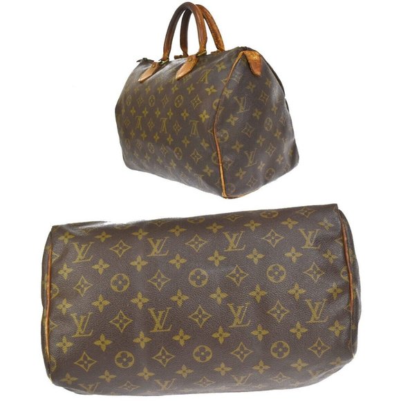 LOUIS VUITTON Speedy 30 Travel Hand Bag Monogram Leather Brown M41526 - Picture 15 of 16